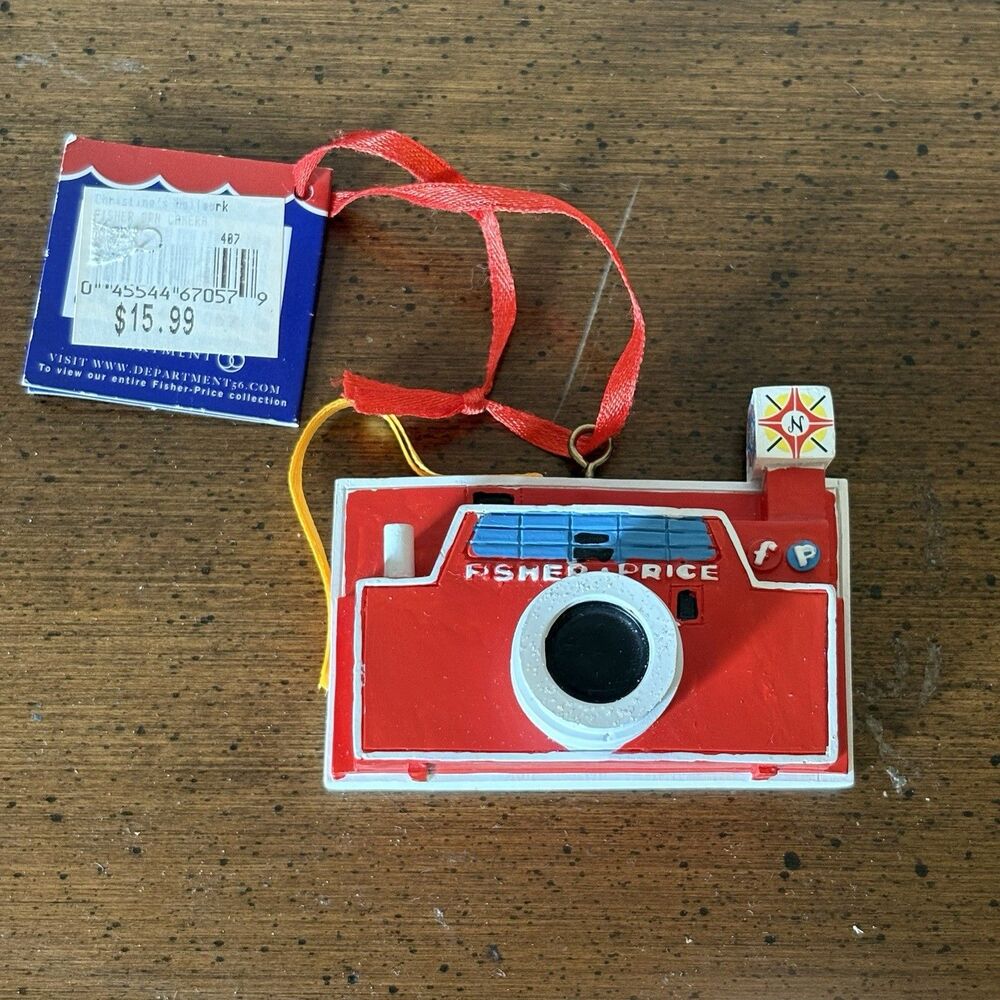 Dept. 56 Fisher Price Toy Camera Holiday Classics Christmas Ornament